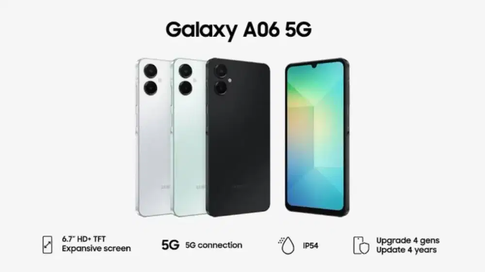 SAMSUNG A06 5G FREE ANTOGORES GARANSI RESMI
