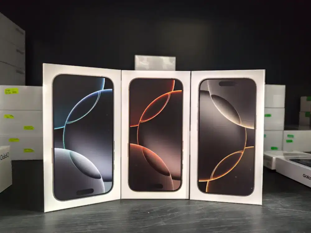 New Iphone 16 Pro 128, barang segel box & garansi resmi Ibox.