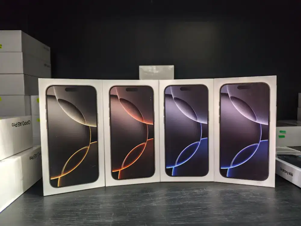 New Iphone 16 pro max 512, barang segel box & garansi resmi Ibox.