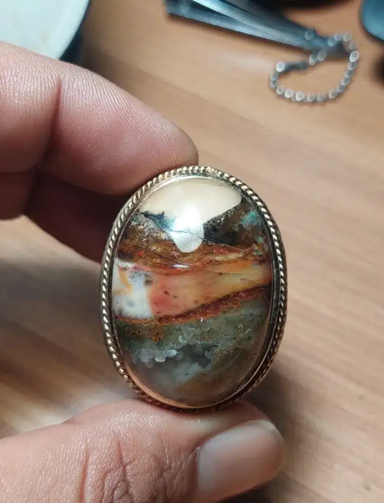 Batu Natural Pancawarna Garut Motif Pemandangan