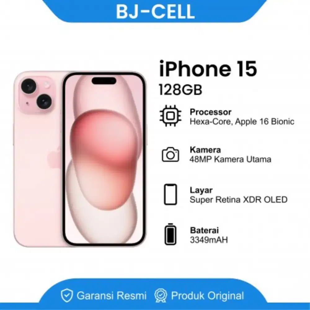 Promo kredit IPHONE 15 128gb Dp 0 Bunga 0%