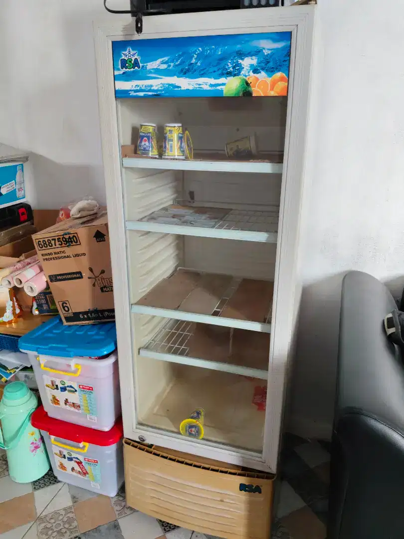 Showcase minuman / kulkas warung ( 2 unit sekaligus)