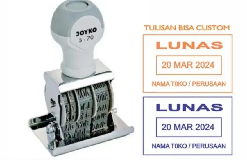 Stempel tanggal Custom, Desain Custom