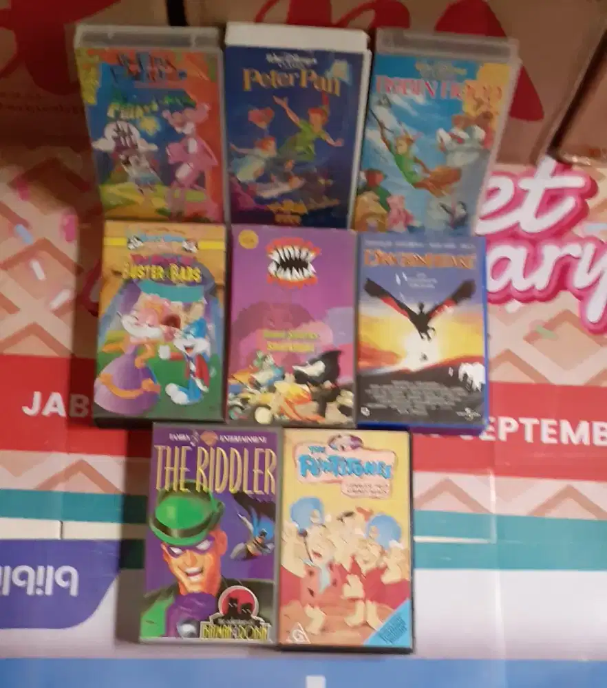 KASET VIDEO VHS FILM (15 Pcs)