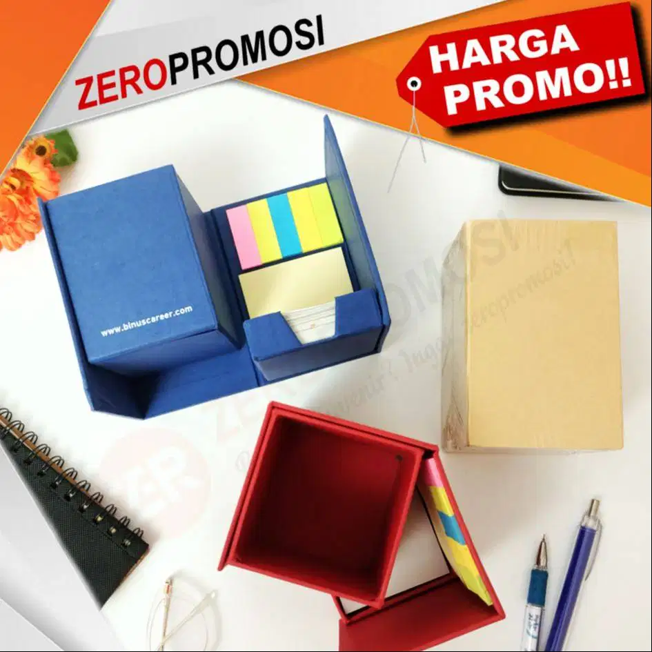 Souvenir Kotak Pen Memo Cetak Logo