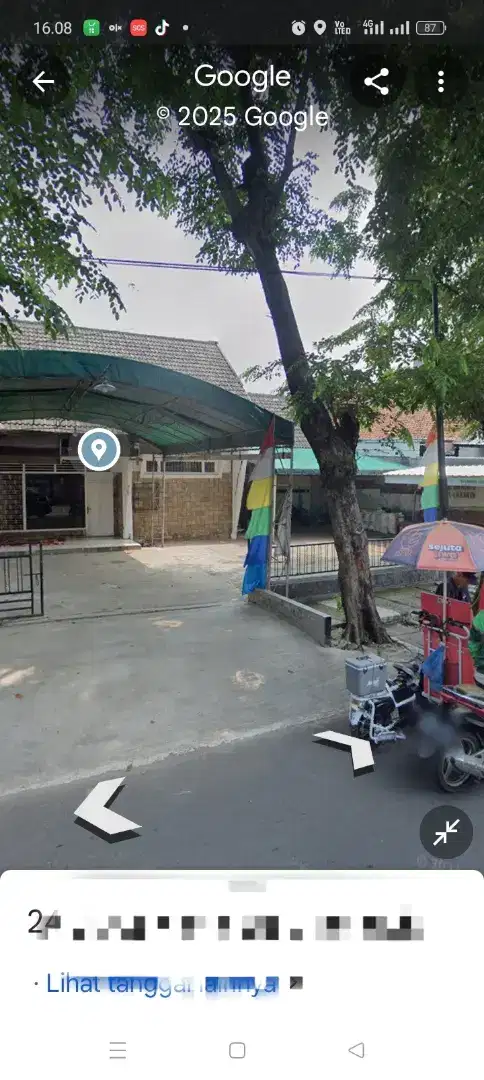 Disewakan rumah besar strategis di pinggir jalan Cawang baru tengah