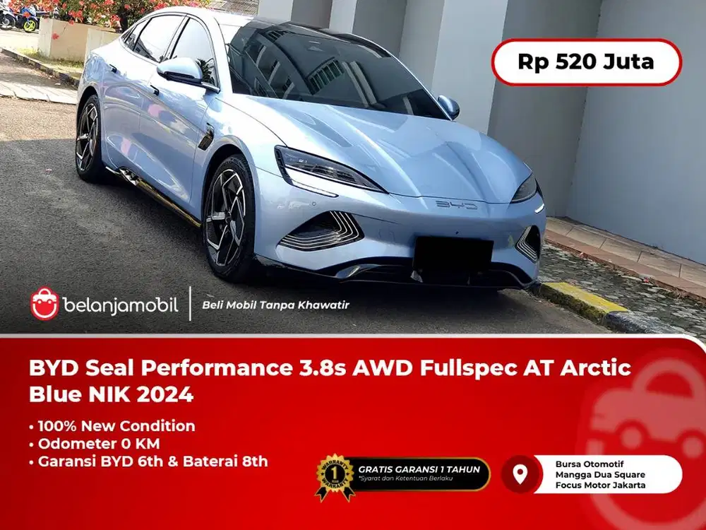 [NEW] BYD Seal Performance 3.8s AWD Fullspec AT Arctic Blue 2024/2025