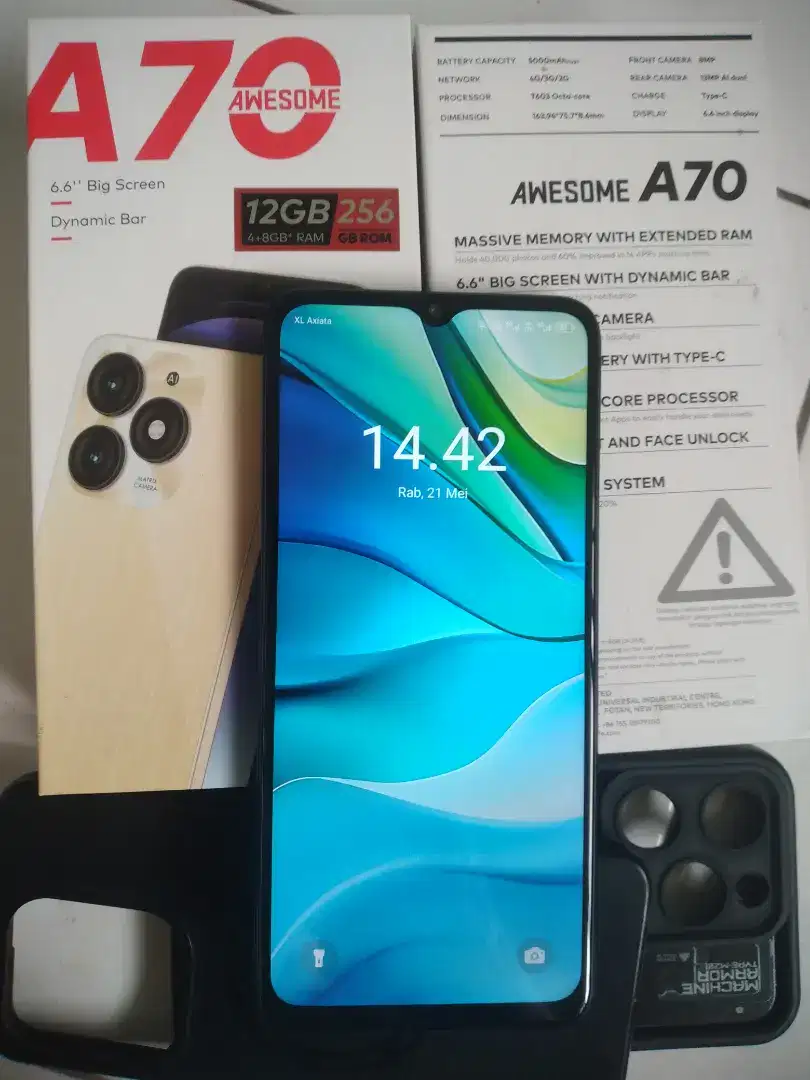 Infinix itel A'70 12/256 Mulus rasa kyk Baru Fullset NoMinus NoRetak