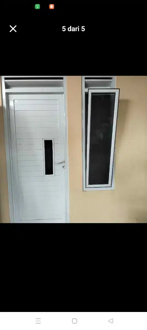 Jual kusen pintu satu dan pintu dua dari bahan aluminium dan kayu
