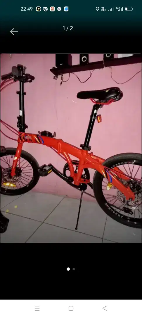 Jual sepeda lipat merek wimclee poket roket