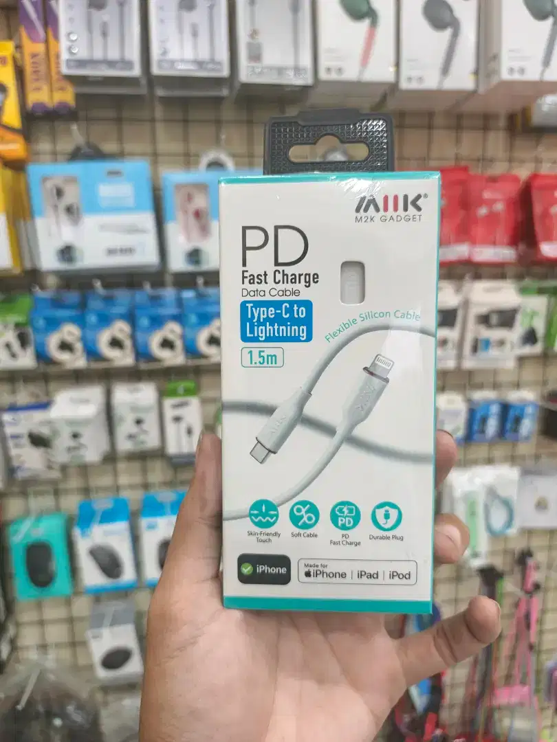 KABEL DATA TYPE C TO LIGHTNING MFI