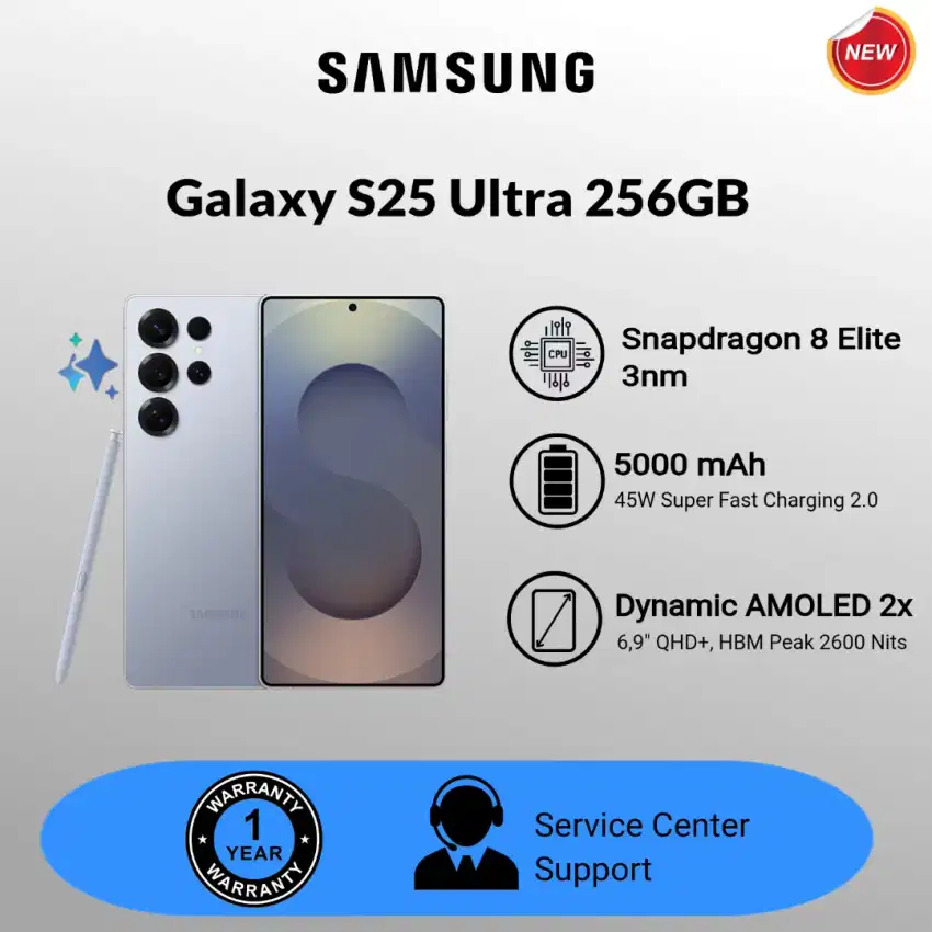 Samsung Galaxy S25 Ultra 256gb Garansi resmi 1th