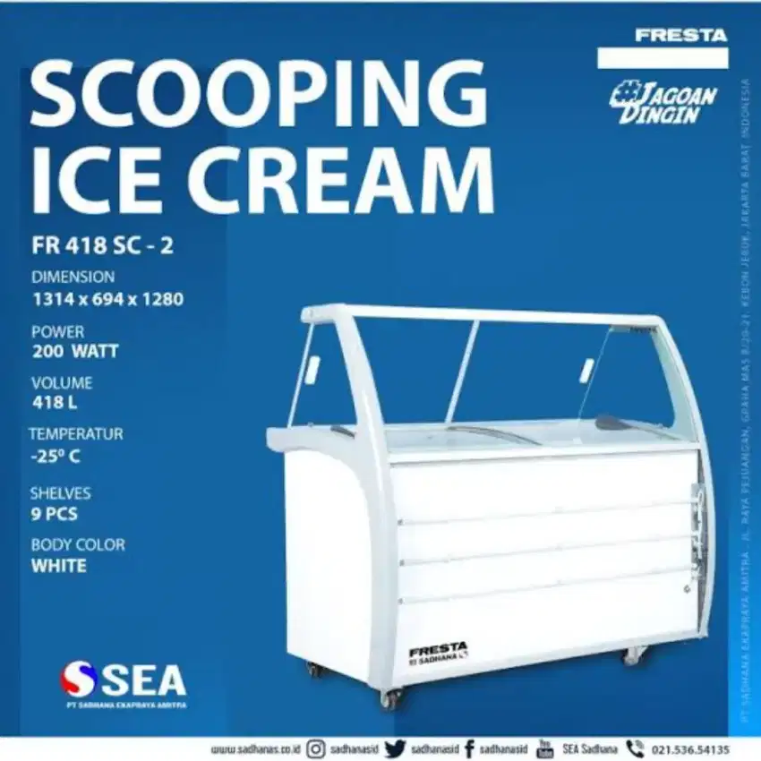 GELATO SHOWCASE 9 BIN FRESTA