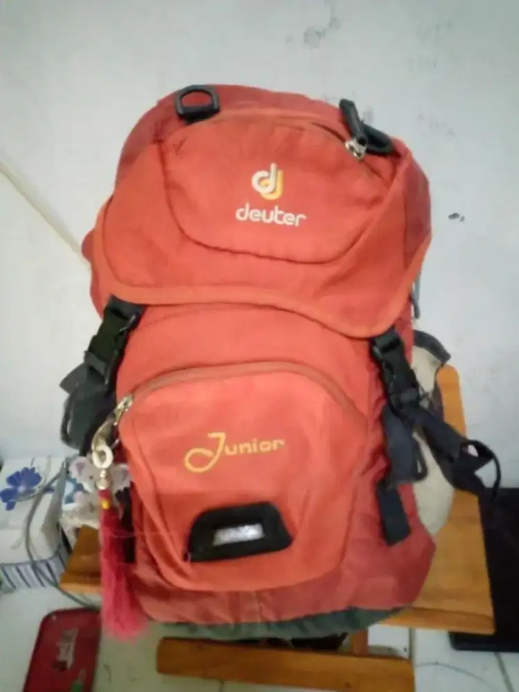 Tas Ransel Deuter Junior Outdoor Backpack Camping Gunung Sekolah Ori