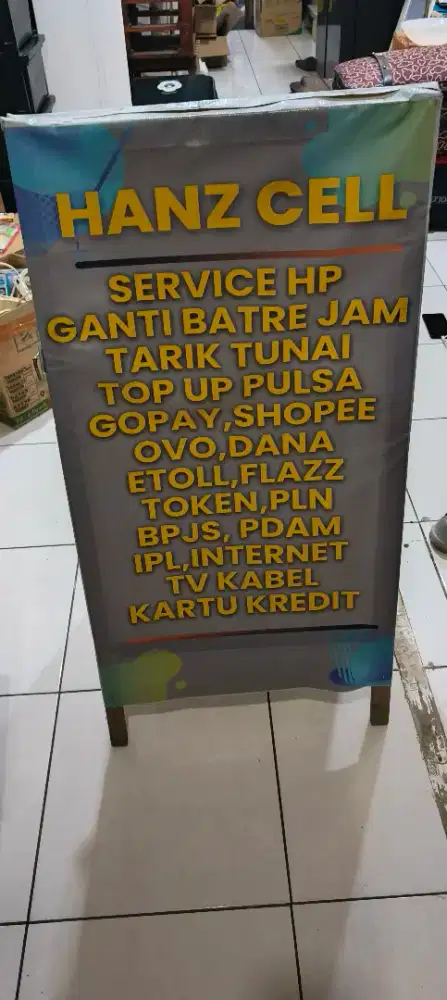 Stand Banner spanduk iklan jualan