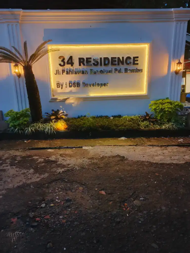 34 residence Dsb hunian mewah 2 lantai di pondok bambu jakarta timur