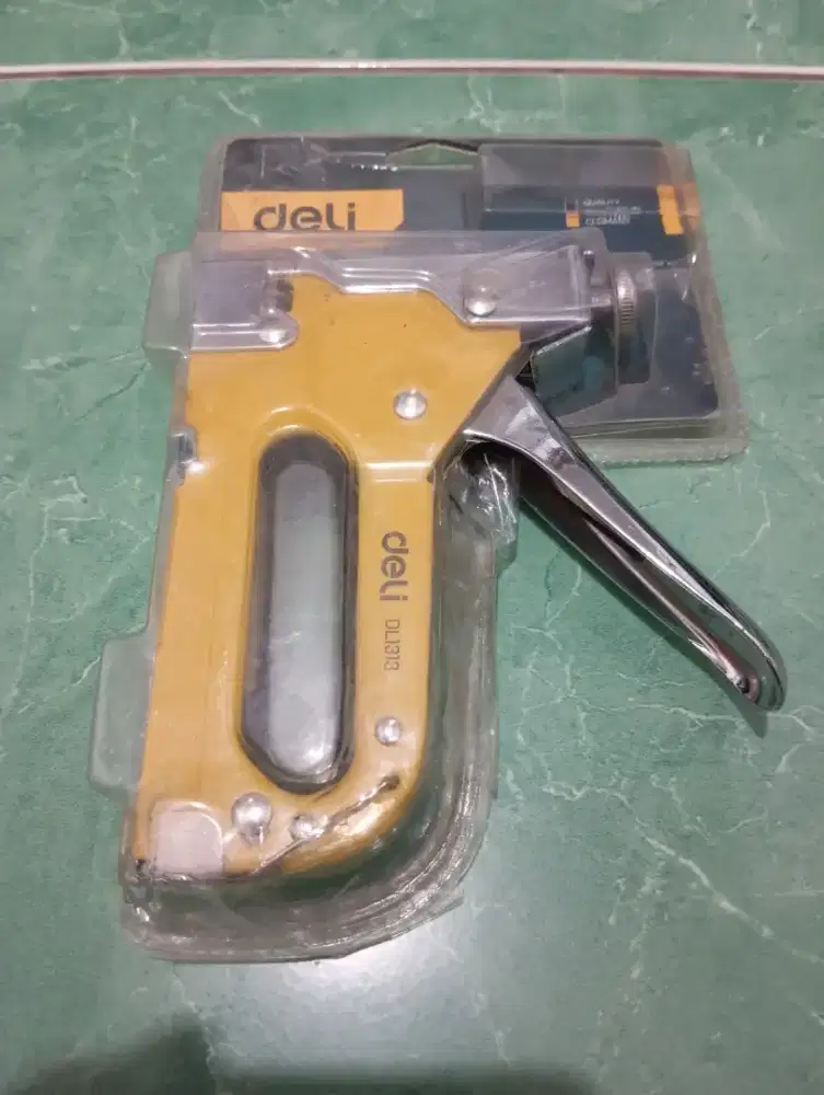 0Deli Staple Gun/Staples Tembak 3 in 1 Chromium molybdenum