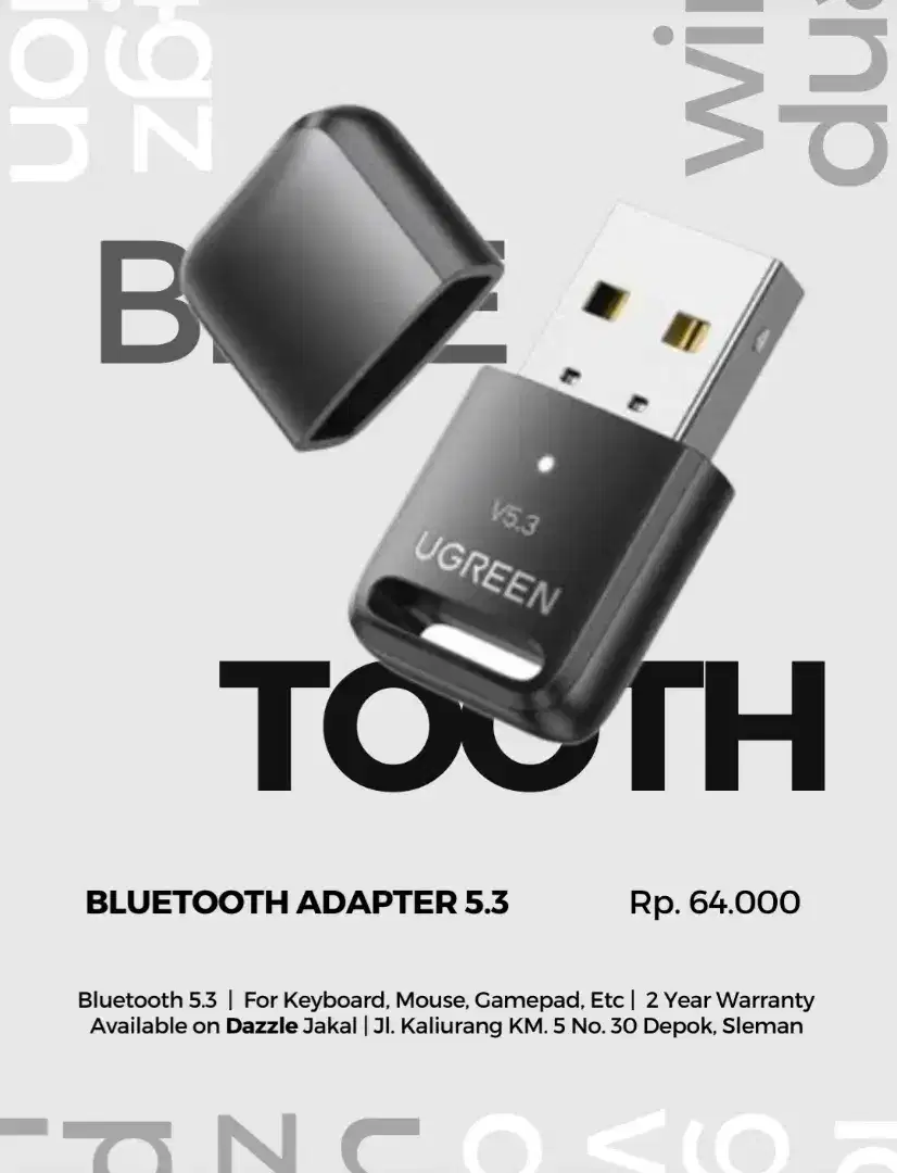 BLUETOOTH RECEIVER UGREEN GARANSI 2TAHUN