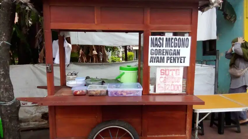 Gerobak Kayu Mahoni