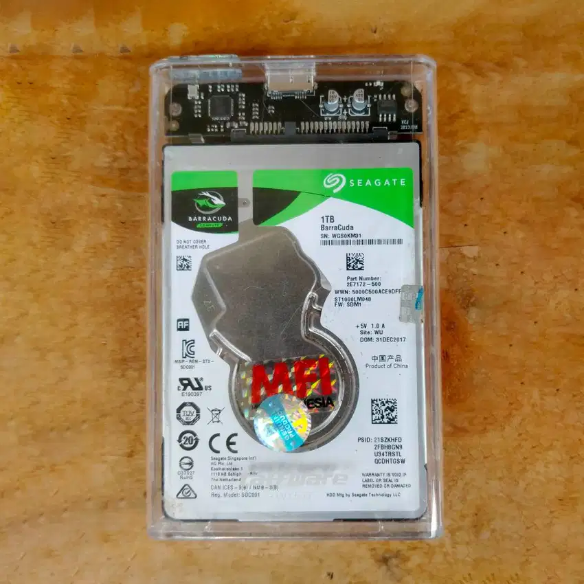 HDD Seagate Barracuda 1TB Harddisk External Usb 3.0