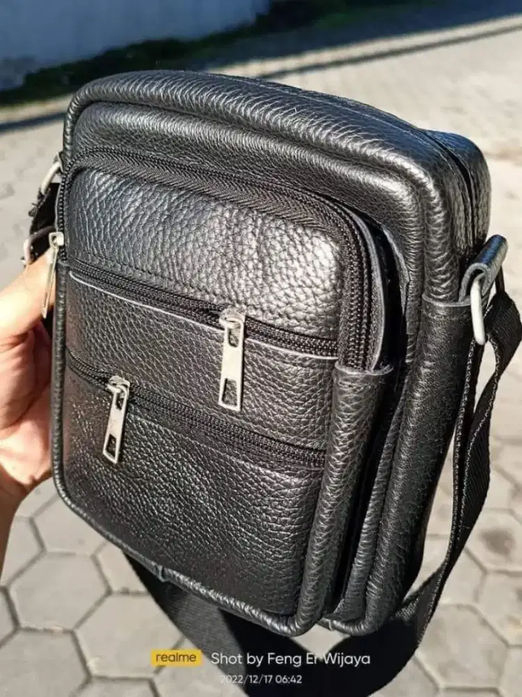 Tas Selempang Kulit Sapi Asli ( GRATIS ONGKIR )