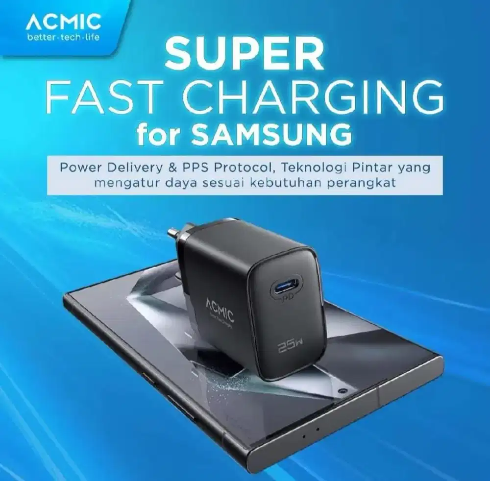 Charger ACMIC 25W ( Super Fast Charger )