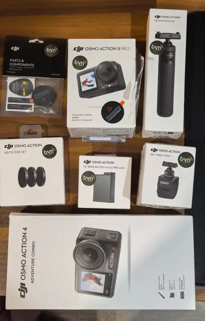 Dji osmo action 5pro standart combo dan action 4 adventure combo
