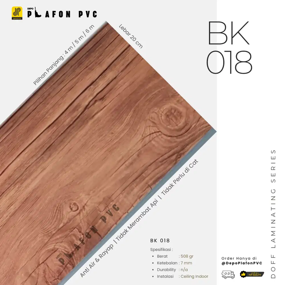 Plafon PVC Doff Batik BK