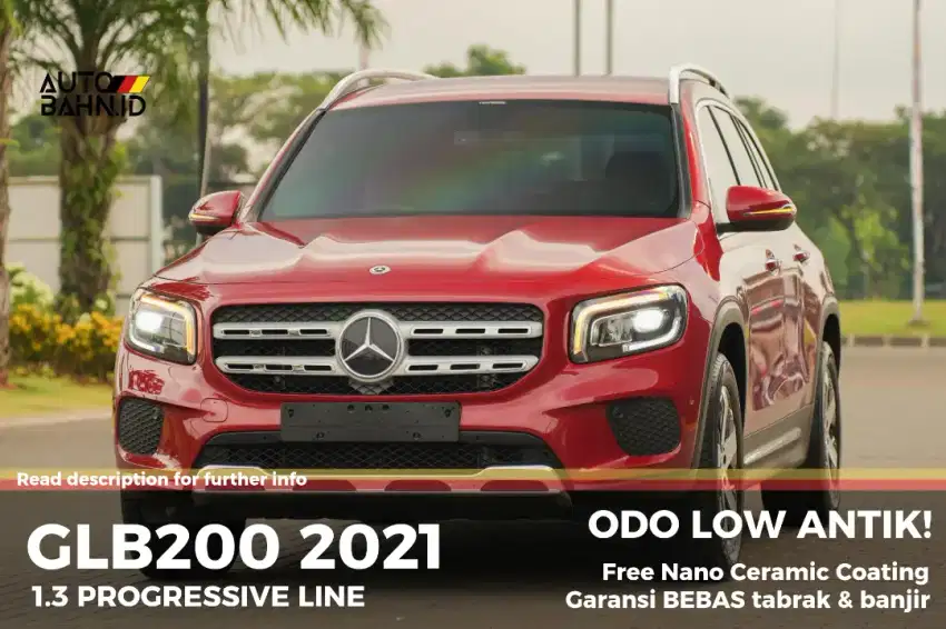 [TDP 15jt] Mercedes Benz GLB200 1.3 Progressive Line 2021