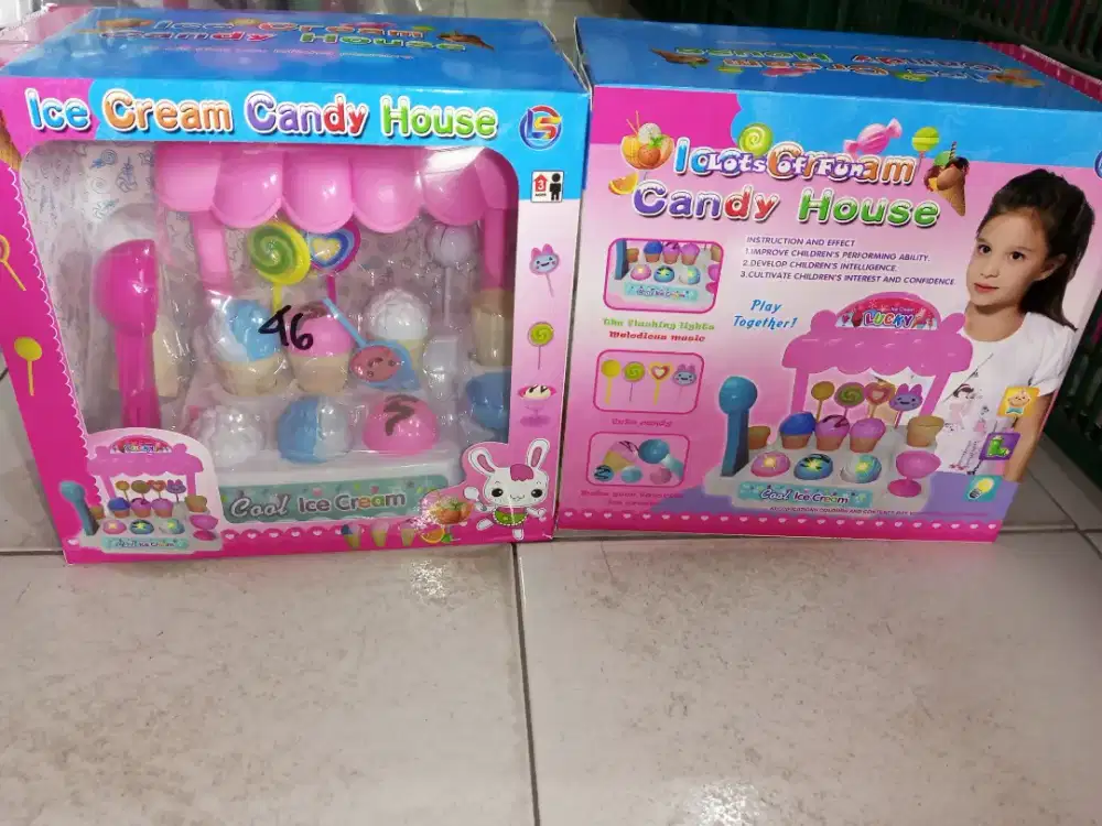 Mainan Anak Mesin Ice Cream Sweet Candy Baterai