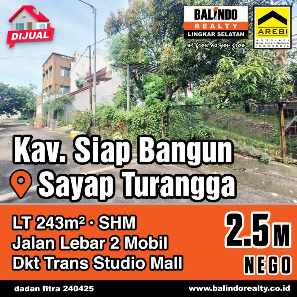 Tanah siap Bangun di Turangga Bandung