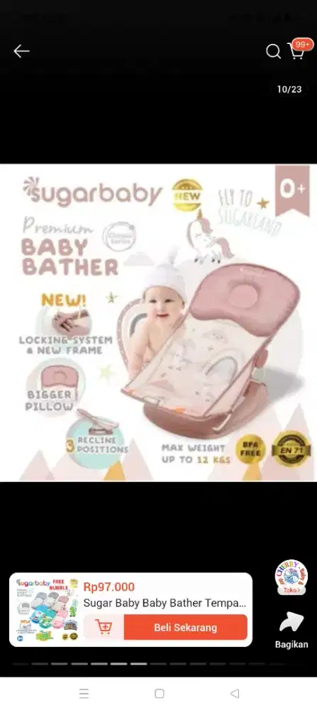 Baby bather / alat untuk membantu memandikan bayi