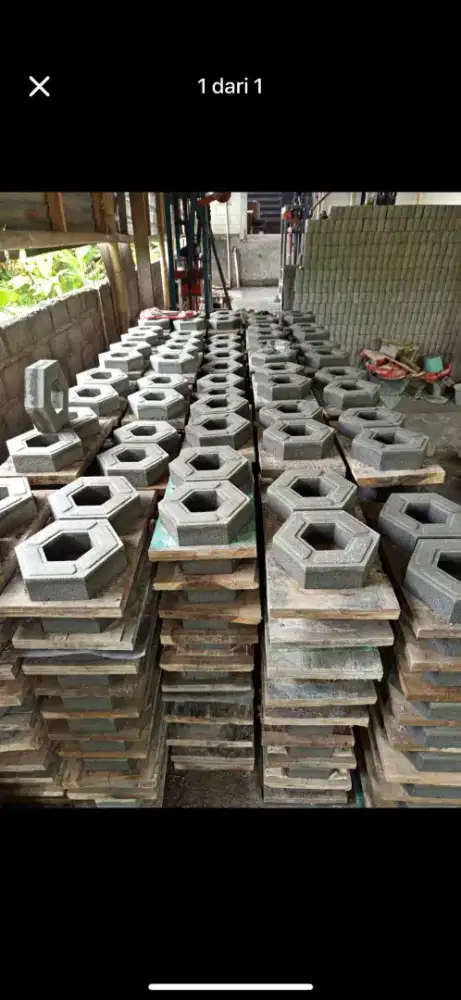 Gress Blok paving Rumput
