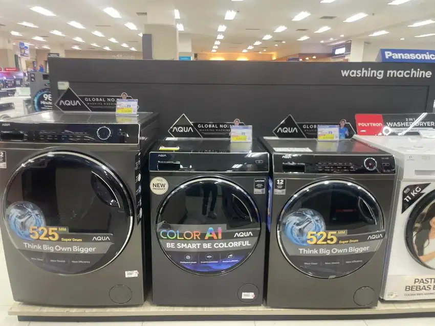 AQUA WM FRONT LOADING 11Kg BLACK