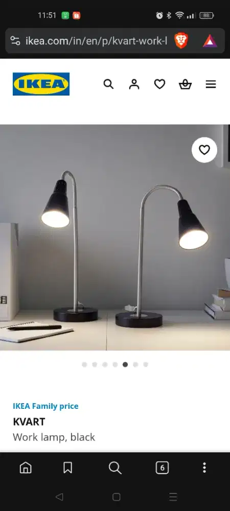 Lampu Ikea Kvart