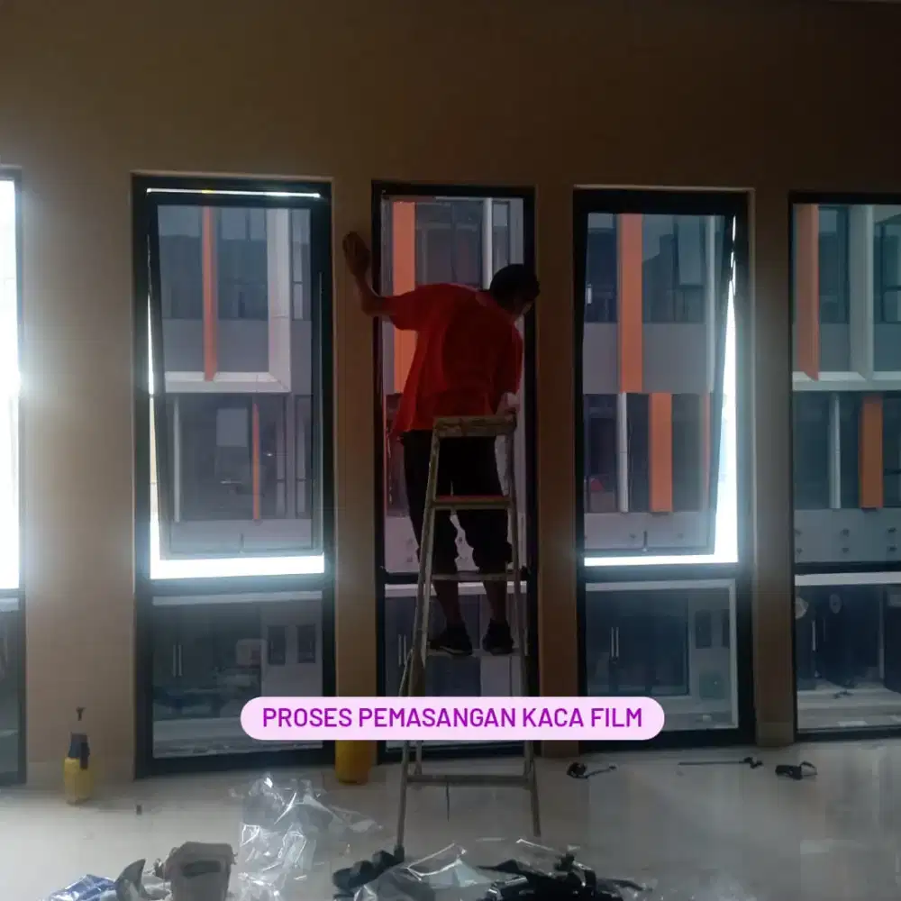 Kaca film gedung&stiker sandblast