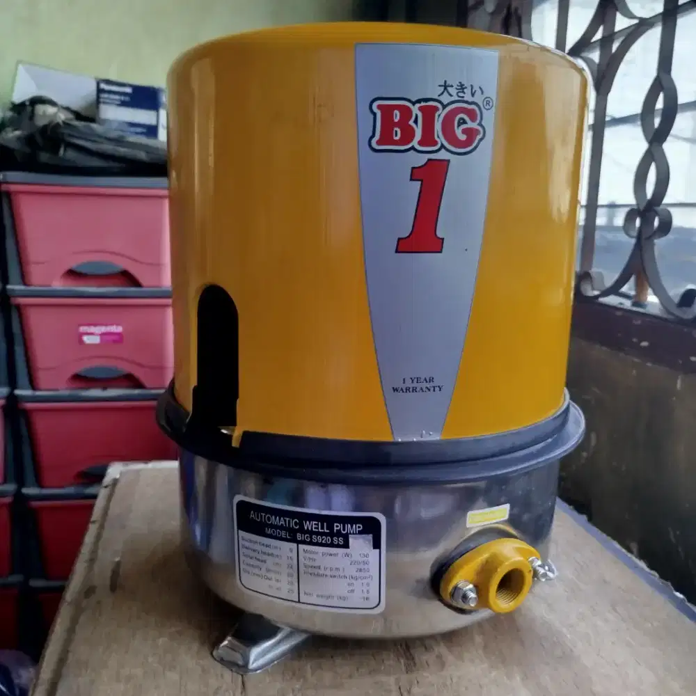 BIG 920SS Pompa Sumur Dangkal Otomatis Shallow Well Pump