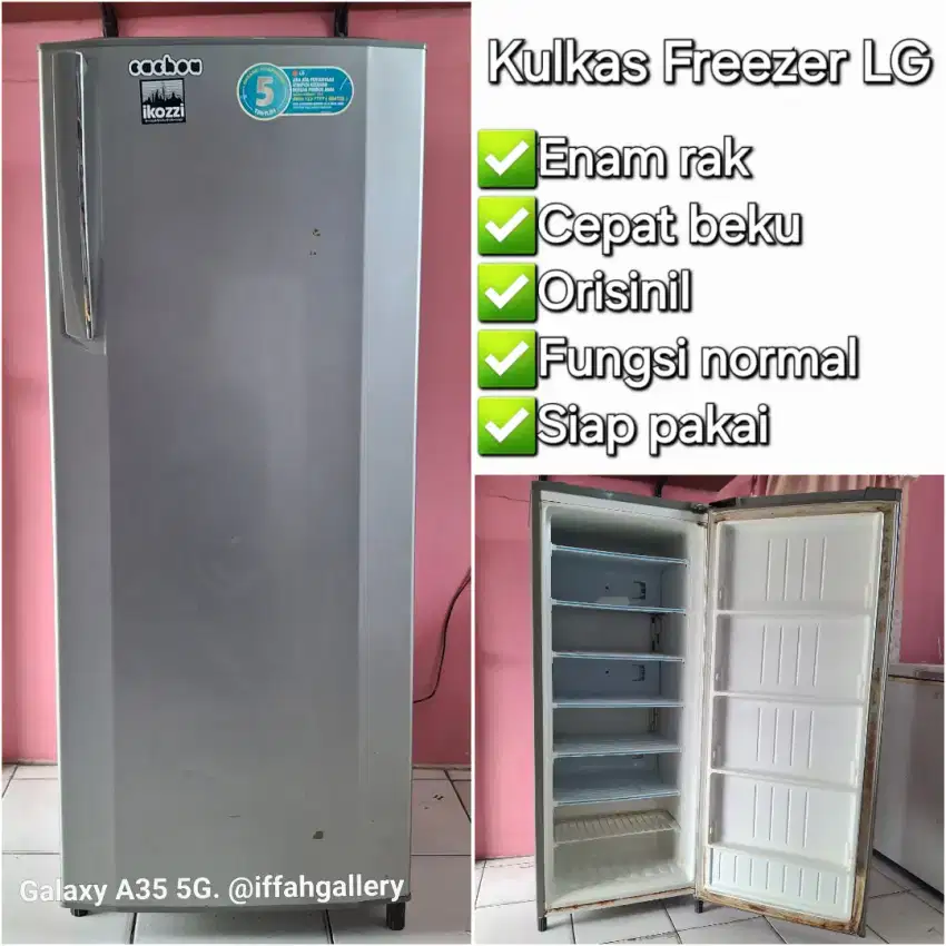 Kulkas Freezer LG Cepat Beku Orisinil Siap Pakai