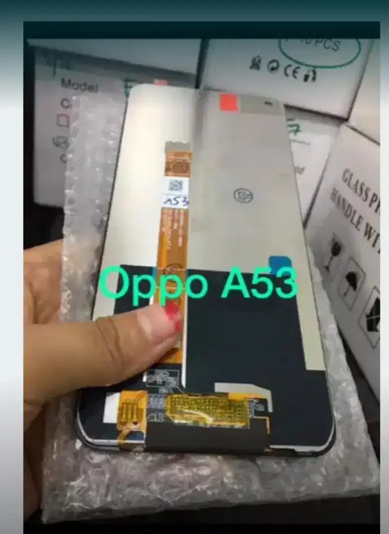 Lcd fulset new Oppo A53 +pasang free temorgls