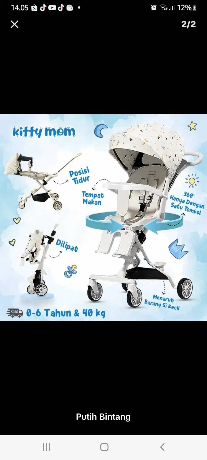 Merk kitty mom minus box dan ini sudah di rakit
