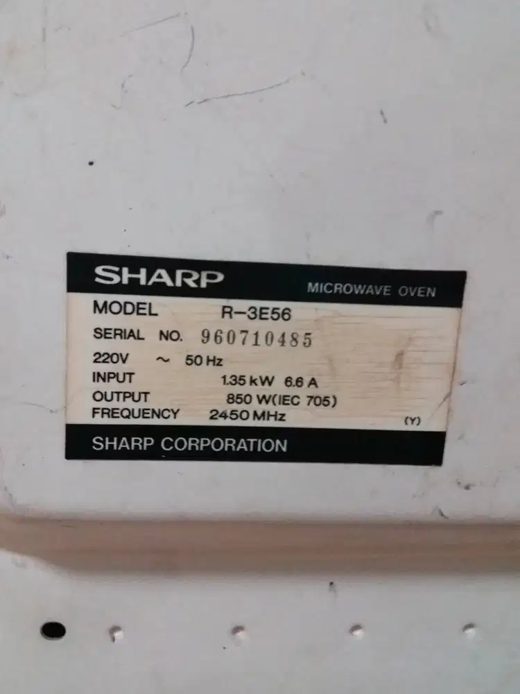 DIJUAL MICROWAVE OVEN (SHARP MADE IN JAPAN)
