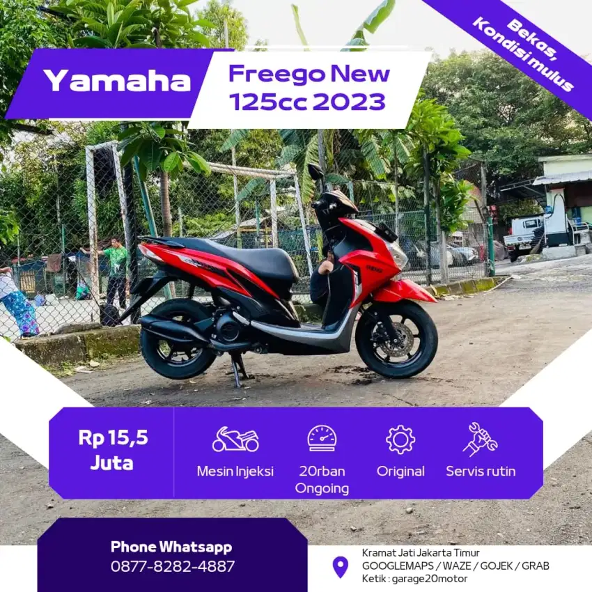 Yamaha All New freego 125cc Std bluecore fi Tahun 2023