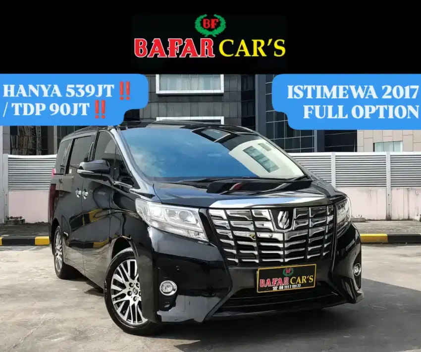 Toyota Alphard 2017 G 2.5 Atpm Istimewa Siap Pakai Murah Termurah