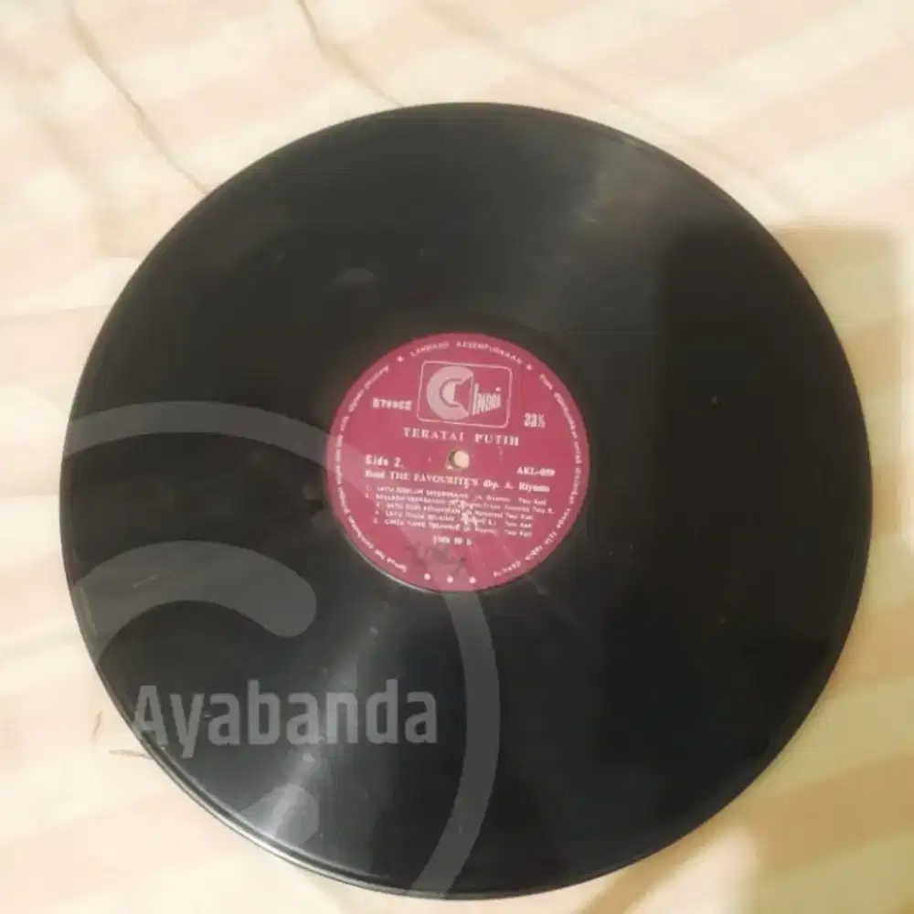 Vinyl Piringan Hitam Teti Kadi Teratai Putih A. Riyanto