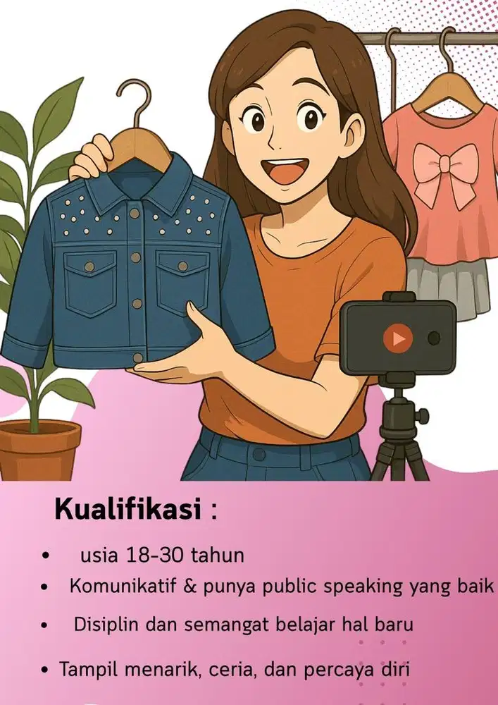 Freelance HostLive pakaian Anak