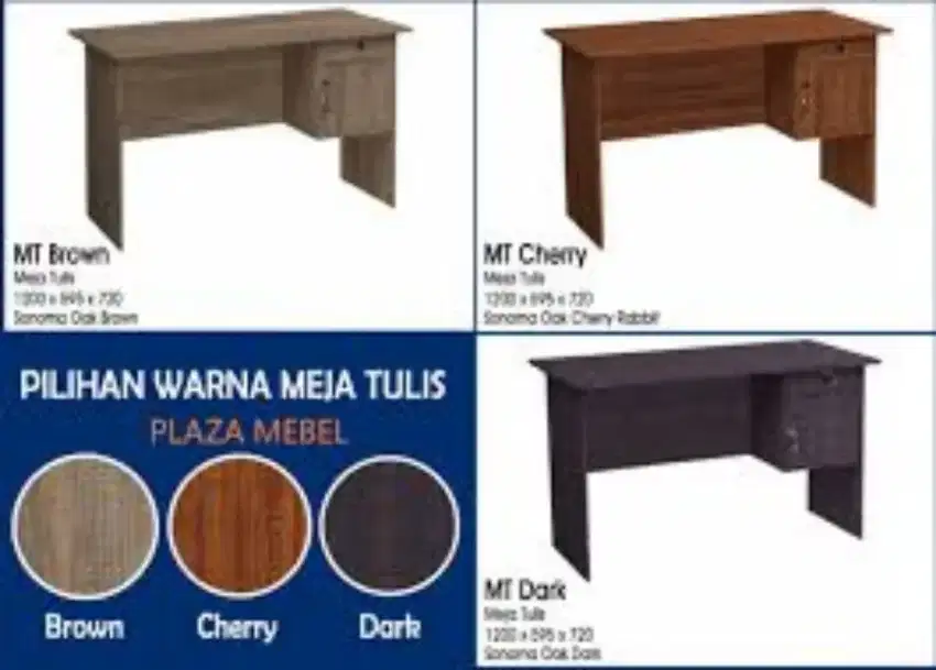 Meja tulis kantor meja kerja 1/2 biro