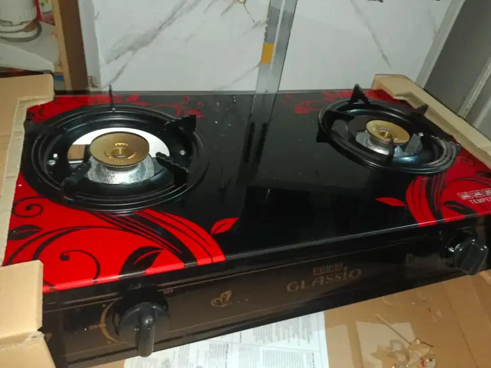 New Ori Kompor Kaca Prima Glassio Anti Karat