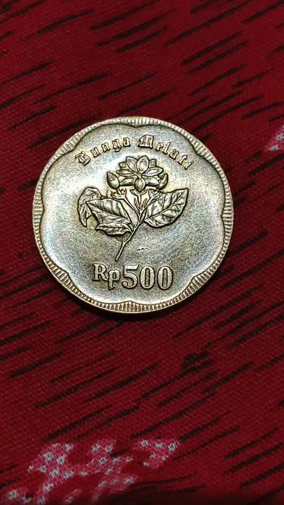 Uang koin Melati Rp.500,-