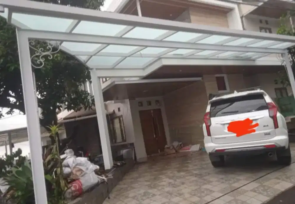 Canopy atap kaca polos 34