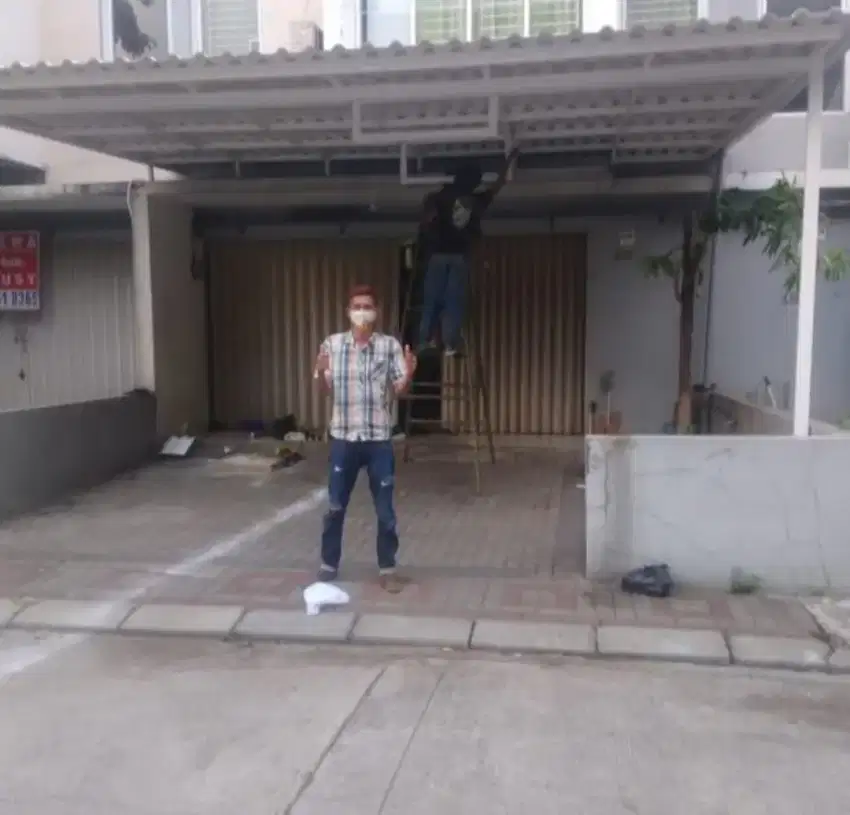 Canopy atap alderont dobel layer